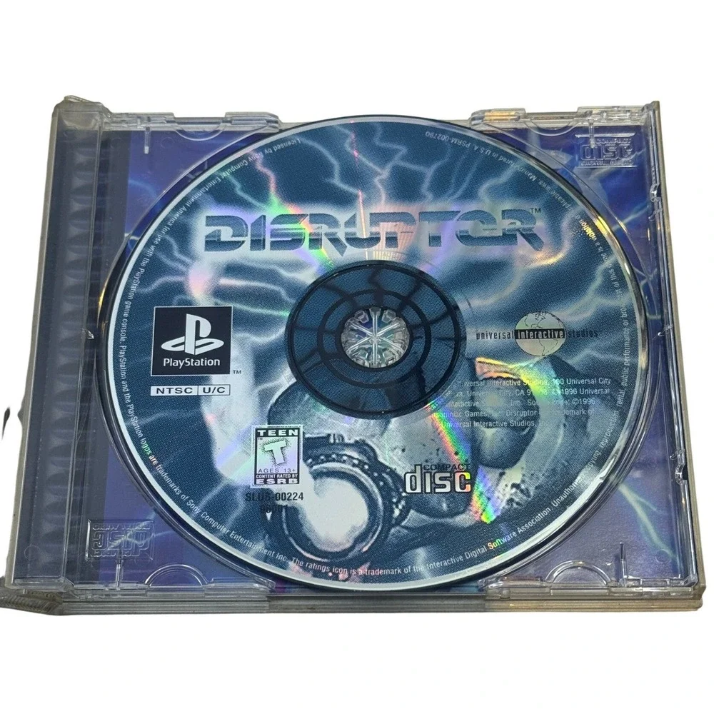 Disruptor PlayStation 1 PS1 1996 Universal Interactive Studios SLUS-00224